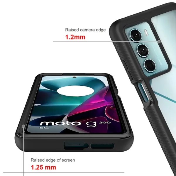 DUAL Obojstranný kryt s fóliou Motorola Moto G200 5G ružový