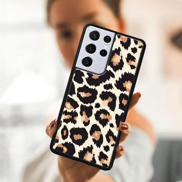 MY ART Silikónový kryt Samsung Galaxy S21 Ultra 5G LEOPARD PRINT (238)