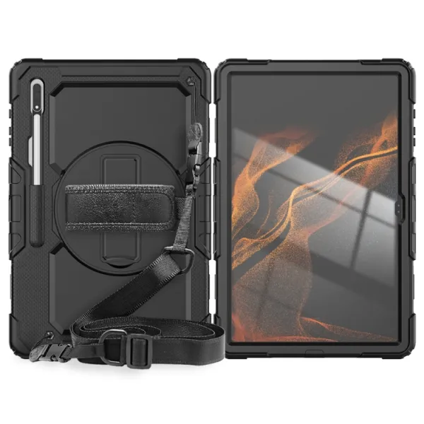 SOLID 360 Odolný kryt pre Samsung Galaxy Tab S8 Ultra čierny