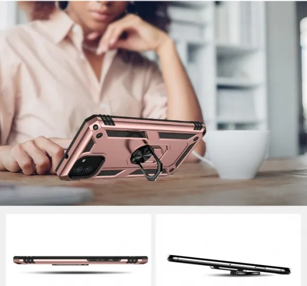 RING Ochranný obal pre Samsung Galaxy A03 ružový