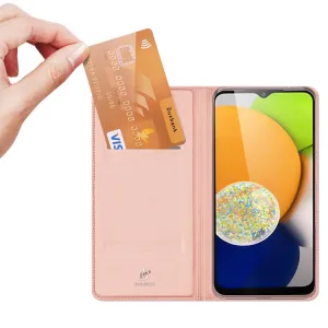 DUX Peňaženkový obal Samsung Galaxy A03 ružový