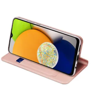 DUX Peňaženkový obal Samsung Galaxy A03 ružový
