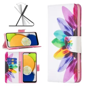 ART Peňaženkový kryt Samsung Galaxy A03 SUNFLOWER