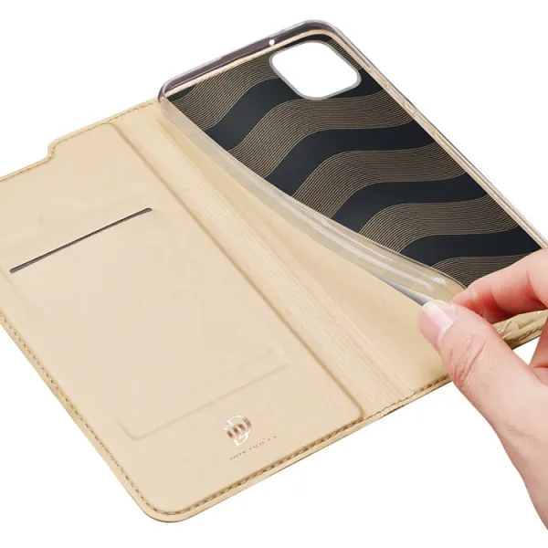 DUX Peňaženkový obal Samsung Galaxy A03 zlatý