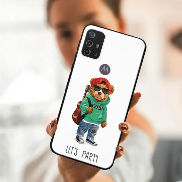 MY ART Silikónový obal Motorola Moto G10 / G20 / G30 BEAR (177)