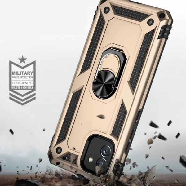 RING Ochranný obal pre Samsung Galaxy A03 zlatý