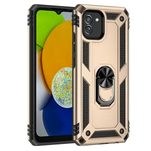 RING Ochranný obal pre Samsung Galaxy A03 zlatý
