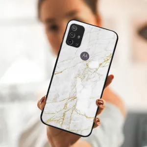 MY ART Silikónový obal Motorola Moto G10 / G20 / G30 WHITE STONE (011)