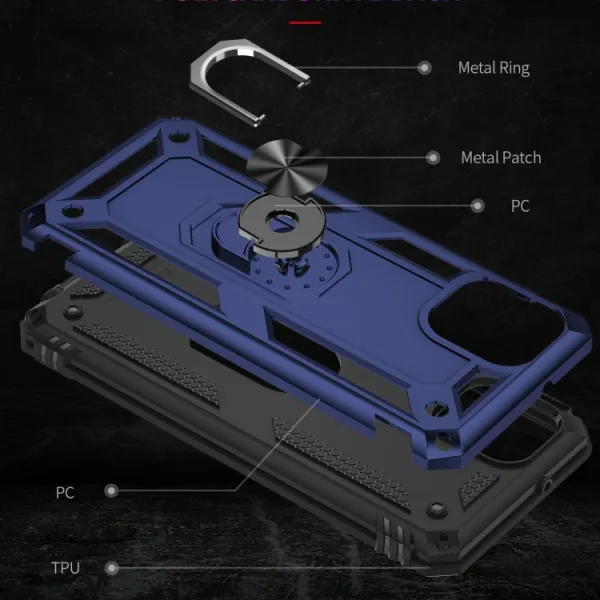 RING Ochranný obal pre Samsung Galaxy A03 modrý