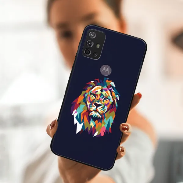 MY ART Silikónový obal Motorola Moto G10 / G20 / G30 LION (246)