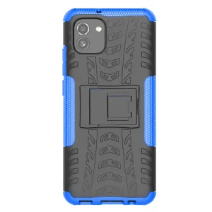 STAND Extra odolný obal Samsung Galaxy A03 modrý