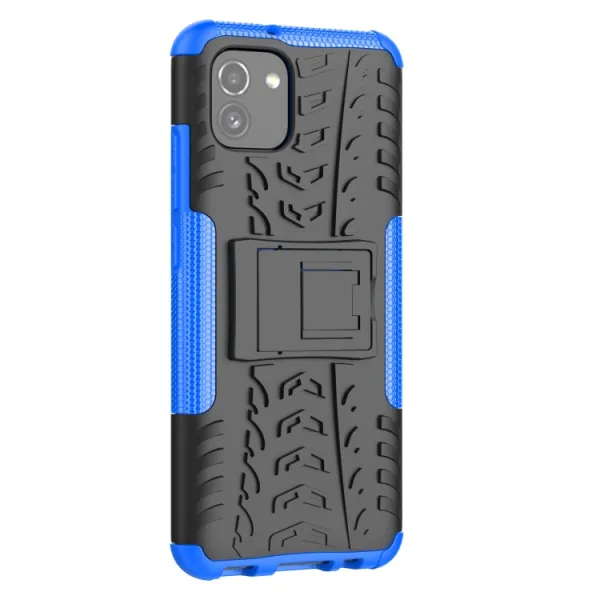 STAND Extra odolný obal Samsung Galaxy A03 modrý