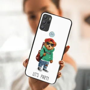 MY ART Silikónový obal Motorola Moto G60s BEAR (177)