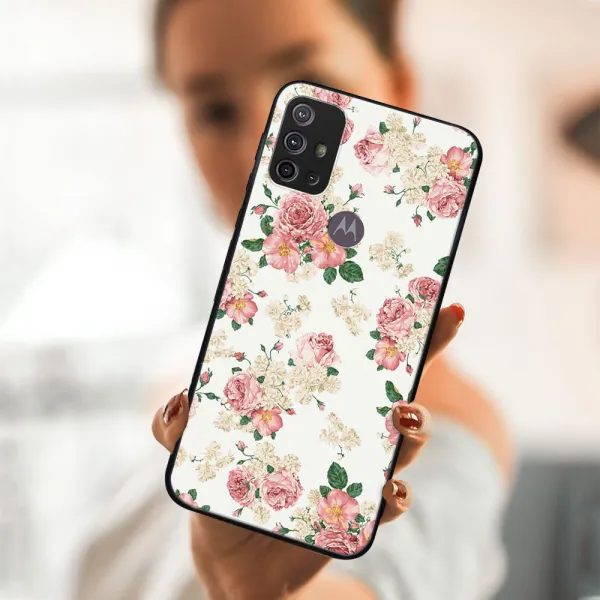MY ART Silikónový obal Motorola Moto G10 / G20 / G30 PINK ROSES (016)