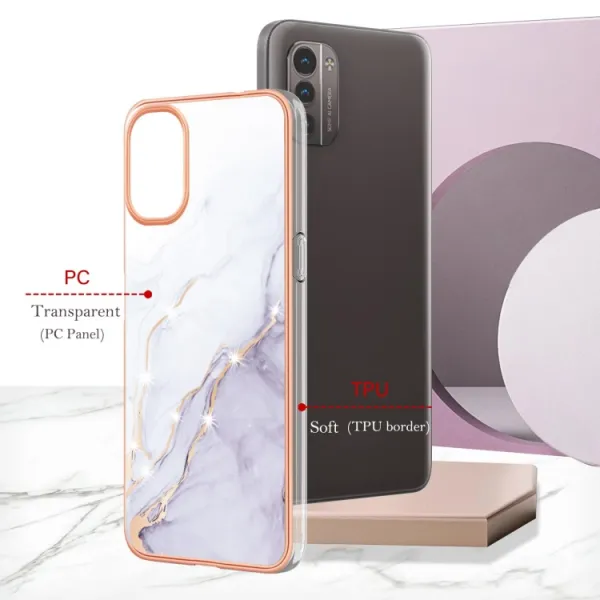 IMD MARBLE Ochranný kryt Nokia G11 / G21 WHITE