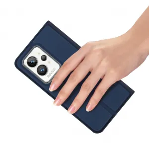 DUX Peňaženkový obal pre Realme GT2 Pro modrý