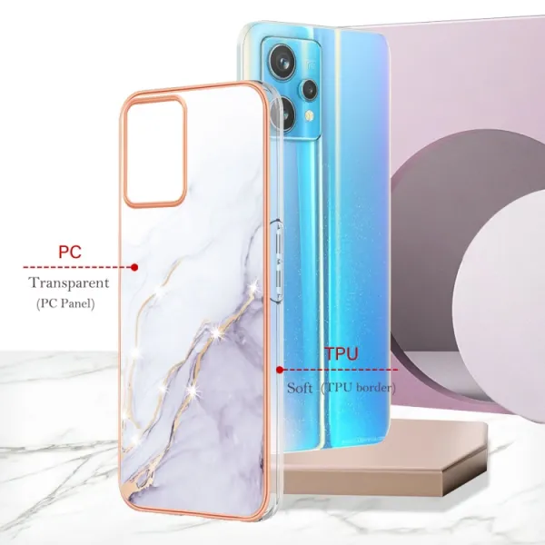 IMD MARBLE Ochranný kryt Realme 9 Pro / Realme 9 5G WHITE