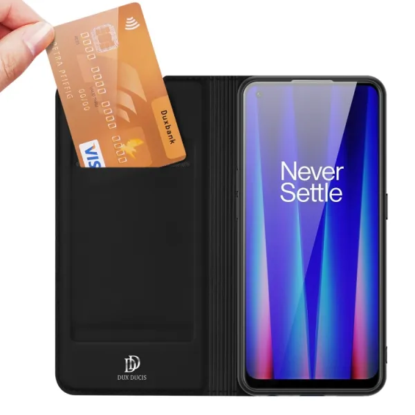 DUX Peňaženkový obal pre OnePlus Nord CE 2 5G čierny