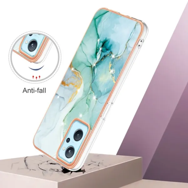 IMD MARBLE Ochranný kryt Realme 9i GREEN