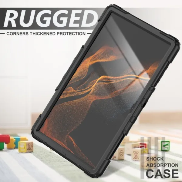 SOLID 360 Odolný kryt pre Samsung Galaxy Tab S8 Ultra čierny