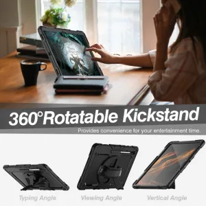 SOLID 360 Odolný kryt pre Samsung Galaxy Tab S8 Ultra čierny