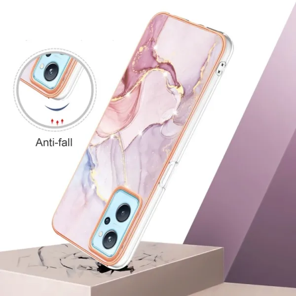 IMD MARBLE Ochranný kryt Realme 9i ROSE GOLD