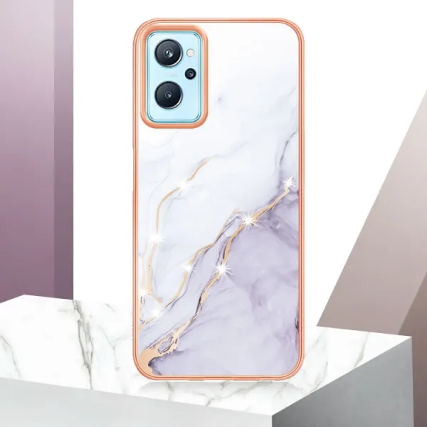 IMD MARBLE Ochranný kryt Realme 9i WHITE