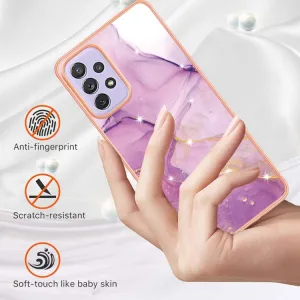 IMD MARBLE Ochranný kryt Samsung Galaxy A23 / A23 5G PURPLE