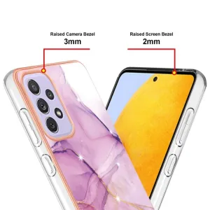 IMD MARBLE Ochranný kryt Samsung Galaxy A23 / A23 5G PURPLE