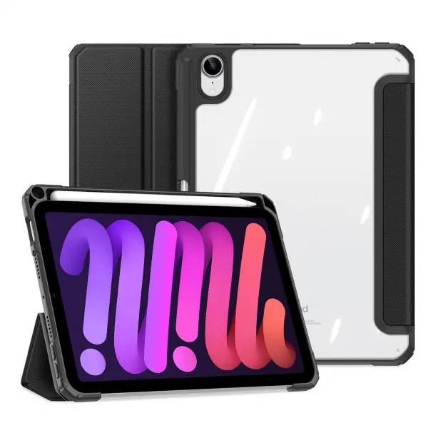 DUX TOBY Flipové puzdro Apple iPad mini 2021 / iPad mini 2024 čierne