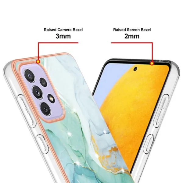 IMD MARBLE Ochranný kryt Samsung Galaxy A23 / A23 5G GREEN