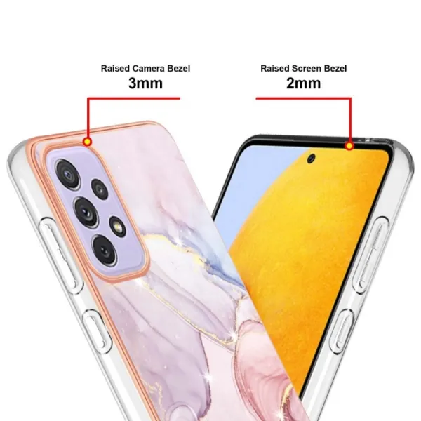 IMD MARBLE Ochranný kryt Samsung Galaxy A23 / A23 5G ROSE GOLD