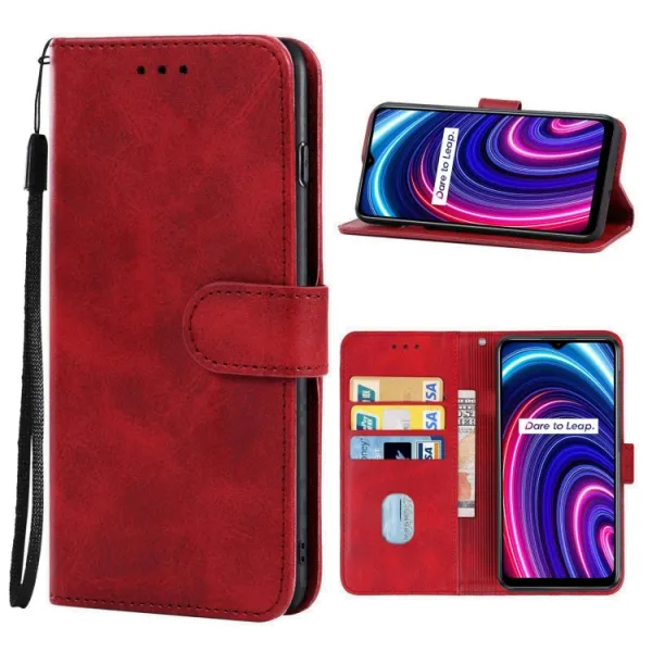 SMOOTH Peňaženkové puzdro Realme C25Y červené