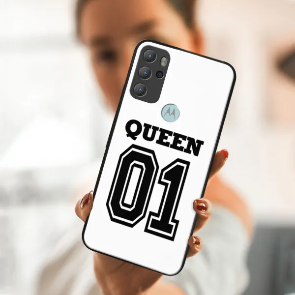 MY ART Silikónový obal Motorola Moto G60s QUEEN (030)