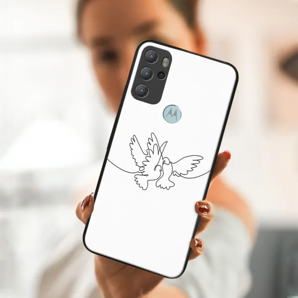 MY ART Silikónový obal Motorola Moto G60s DOVE (031)