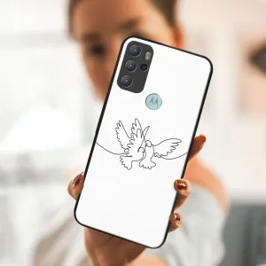 MY ART Silikónový obal Motorola Moto G60s DOVE (031)