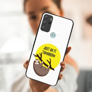 MY ART Silikónový obal Motorola Moto G60s SLOTH (188)