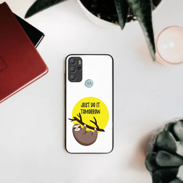 MY ART Silikónový obal Motorola Moto G60s SLOTH (188)