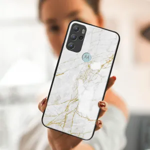 MY ART Silikónový obal Motorola Moto G60s WHITE STONE (011)