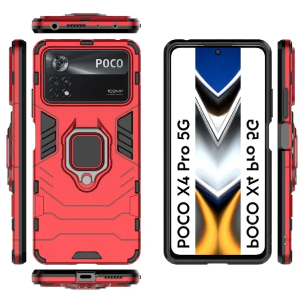 STRONG Ochranný kryt Xiaomi Poco X4 Pro 5G červený