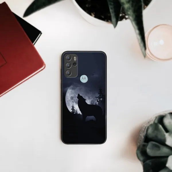 MY ART Silikónový obal Motorola Moto G60s WOLF (247)
