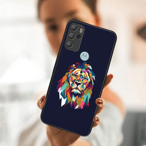 MY ART Silikónový obal Motorola Moto G60s LION (246)