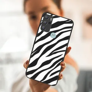 MY ART Silikónový obal Motorola Moto G60s ZEBRA (049)