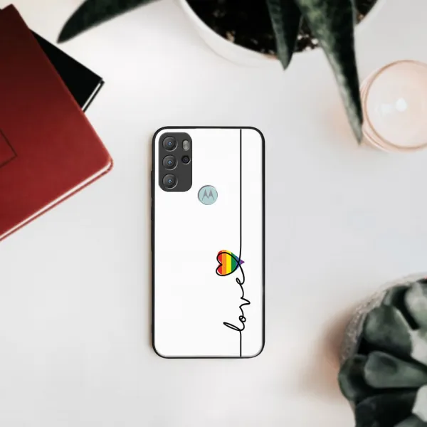 MY ART Silikónový obal Motorola Moto G60s LOVE (054)