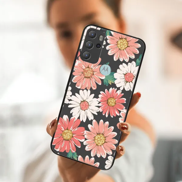 MY ART Silikónový obal Motorola Moto G60s DAISY (161)