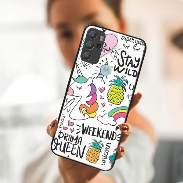 MY ART Silikónový obal Motorola Moto G60s UNICORN (063)