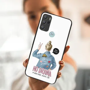 MY ART Silikónový obal Motorola Moto G60s NO DRAMA (138)