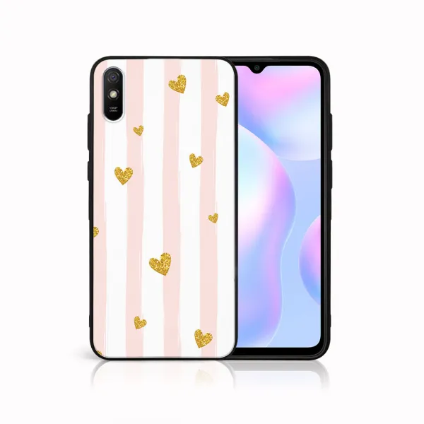 MY ART Silikónový obal Xiaomi Redmi 9A / 9AT HEARTS (006)