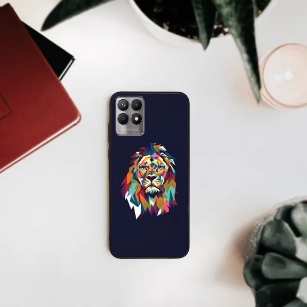 MY ART Silikónový obal Realme 8i LION (246)