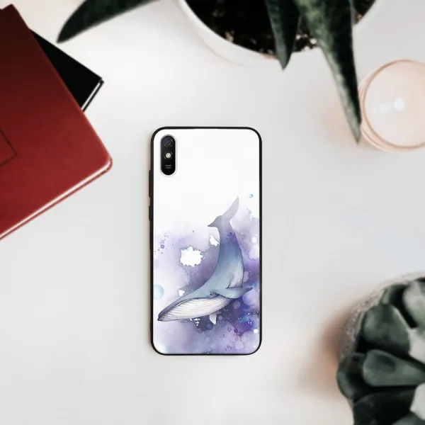 MY ART Silikónový obal Xiaomi Redmi 9A / 9AT WHALE (242)